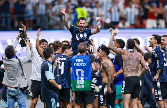 And Argentina were left celebrating a place in the final