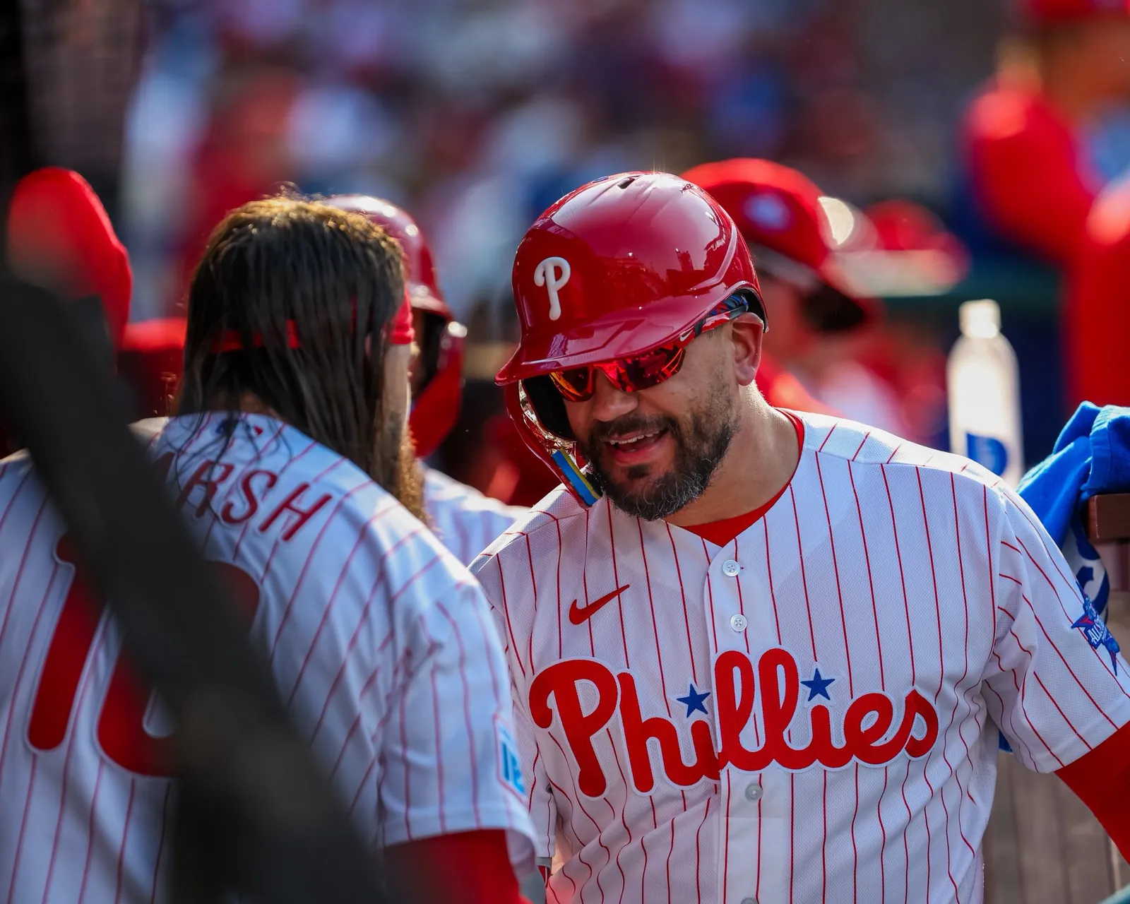 Brandon Marsh and Kyle Schwarber are starting in the All-Star Game. (Madeline Ressler/Phillies Nation)