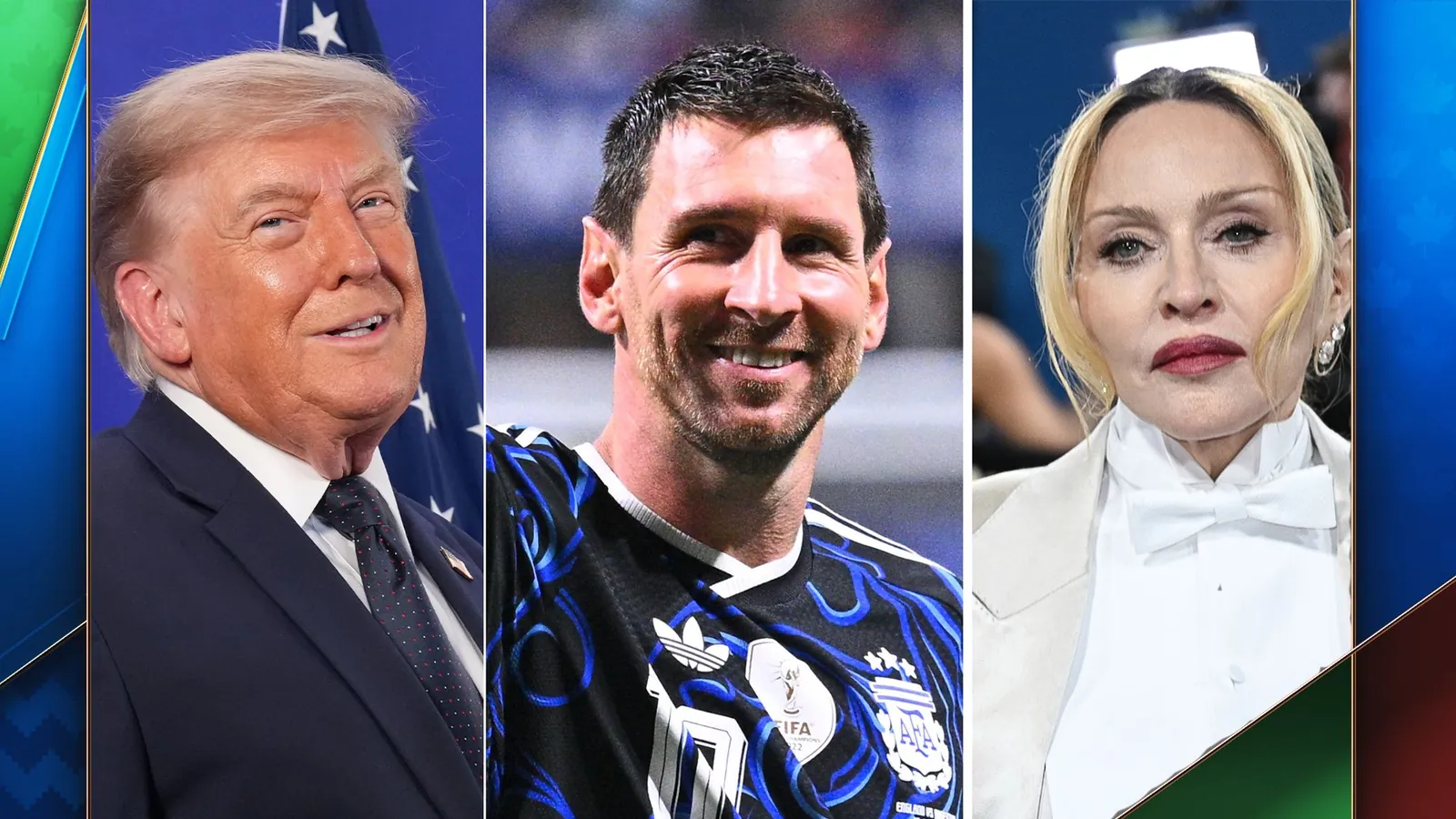 Donald Trump, Lionel Messi and Madonna - all with starring roles in the World Cup final