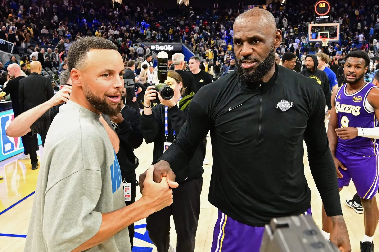 Steph Curry and LeBron James