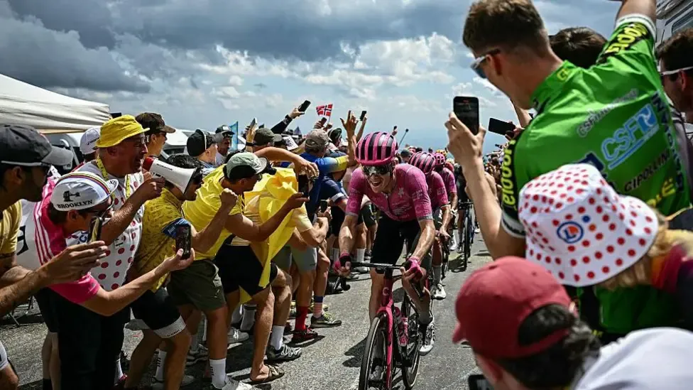 Tour de France fans on Le Markstein